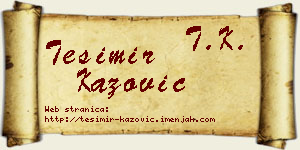 Tešimir Kažović vizit kartica